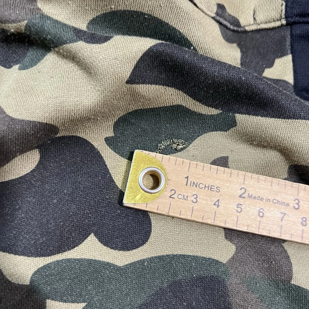 Bape A Bathing Ape Shark Hoodie LG WGM Tiger Camo Color Block Full Zip EUC - Picture 13 of 13